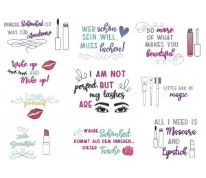 Stickserie ITH - Tasche Make up